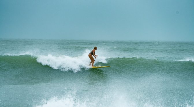 The Girls In Saint Pete Confidently Surf Big Gulf Waves